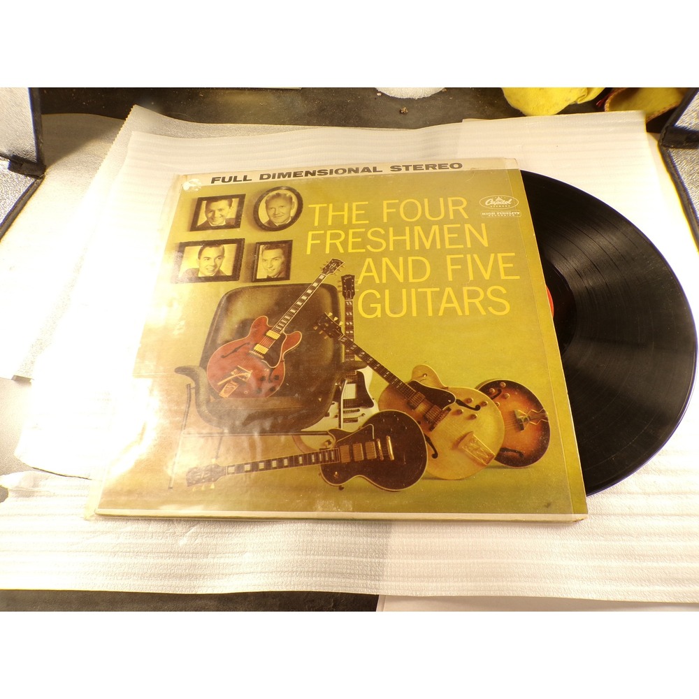 The Four Freshmen and Five Guitars Vinyl LP Capitol ST 1255 Stereo Jazz 1959